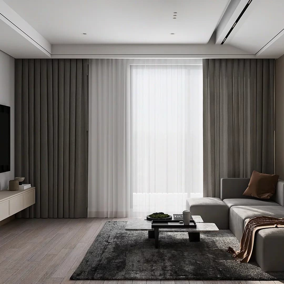 Wave Sheer Blackout Curtains