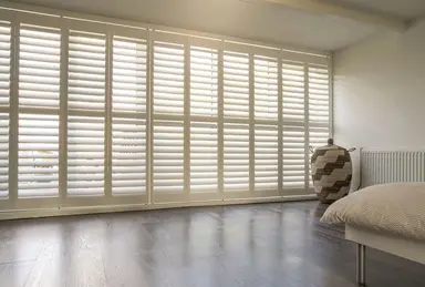 Shutters for bedroom windows