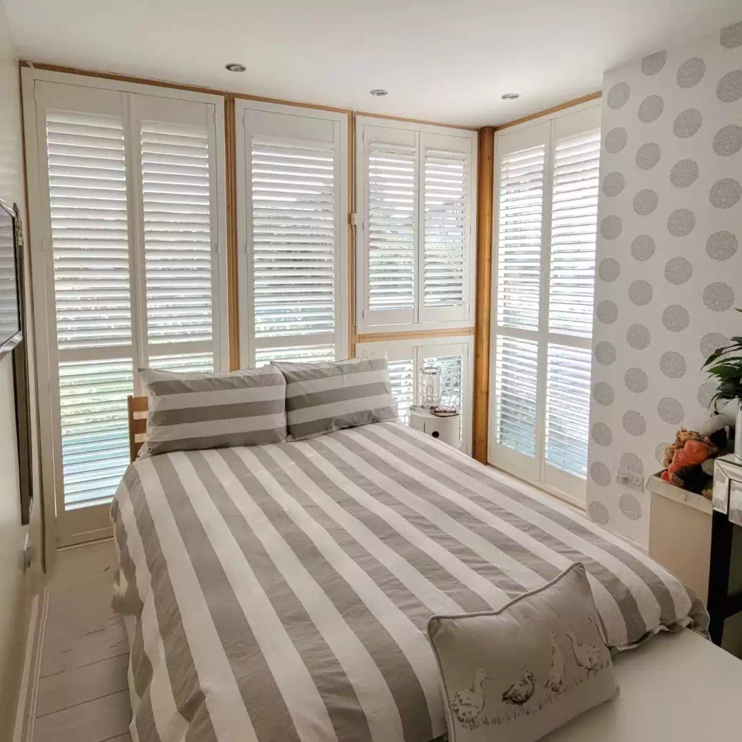 Shutters for bedroom windows