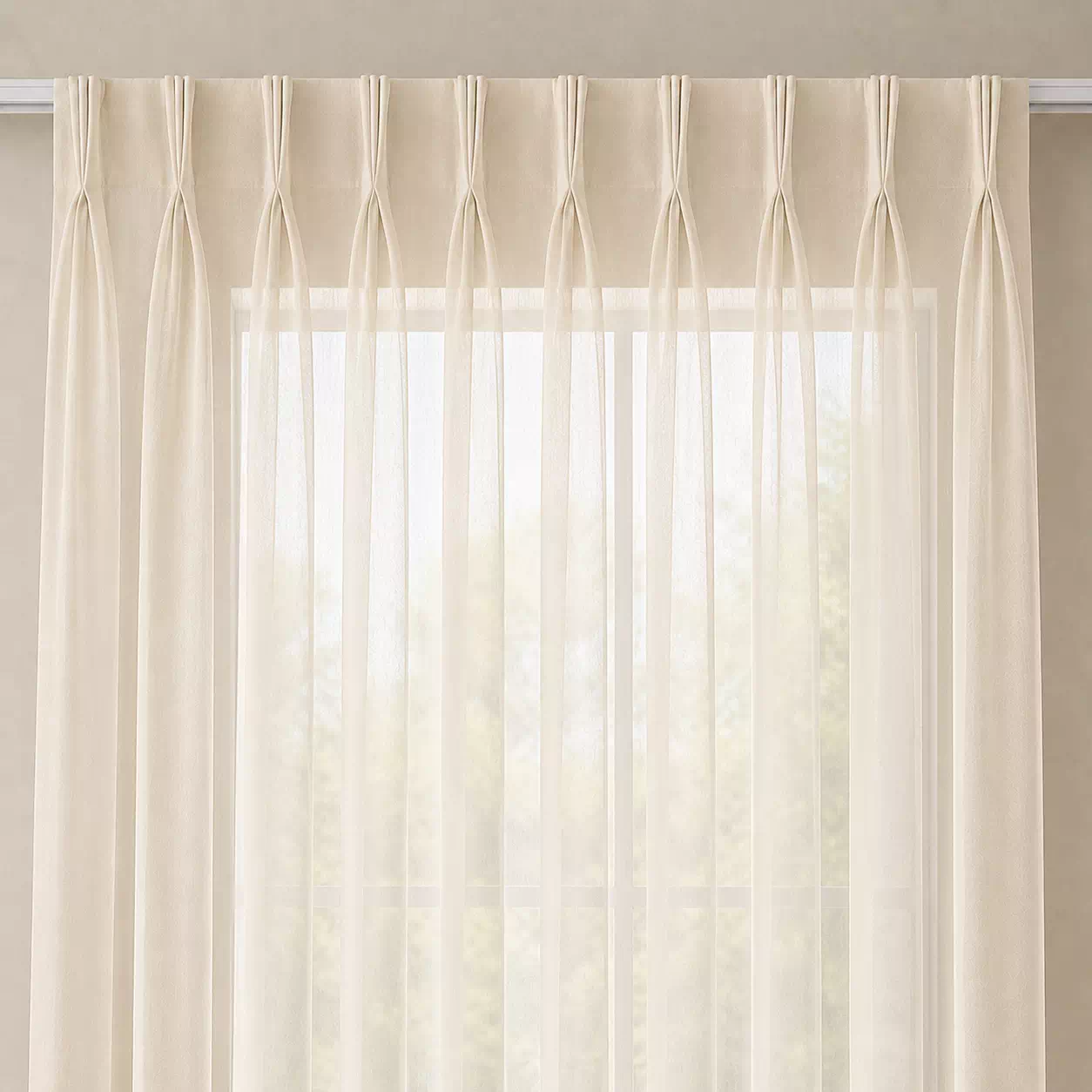 Sheer Triple Pinch Pleat Curtains